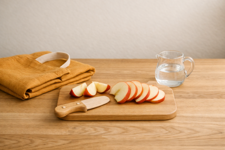 La cocina como escuela: Utensilios reales para manos pequeñas